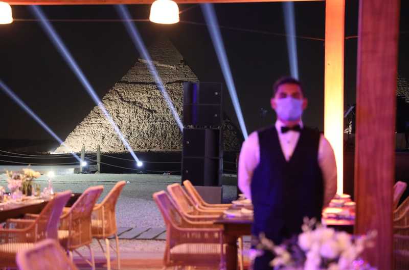 The opening of the first restaurant in the pyramids area