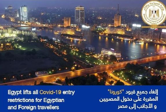 Egypt lifts all Covid-19 entry restrictions for Egyptian and Foreign travellers