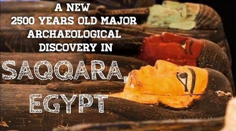 A new 2500 years old major archaeological discovery today in Saqqara, Egypt