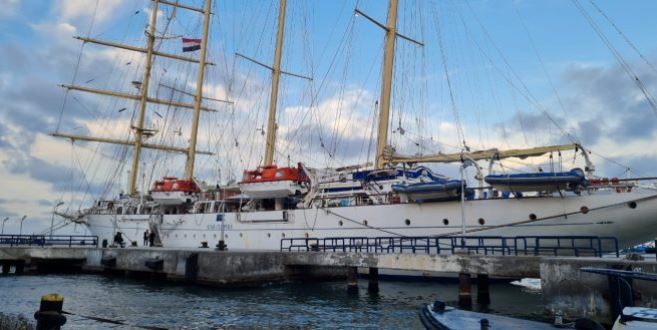 Port Said tourist port receives the largest sailing ships in the world carrying 450 passengers