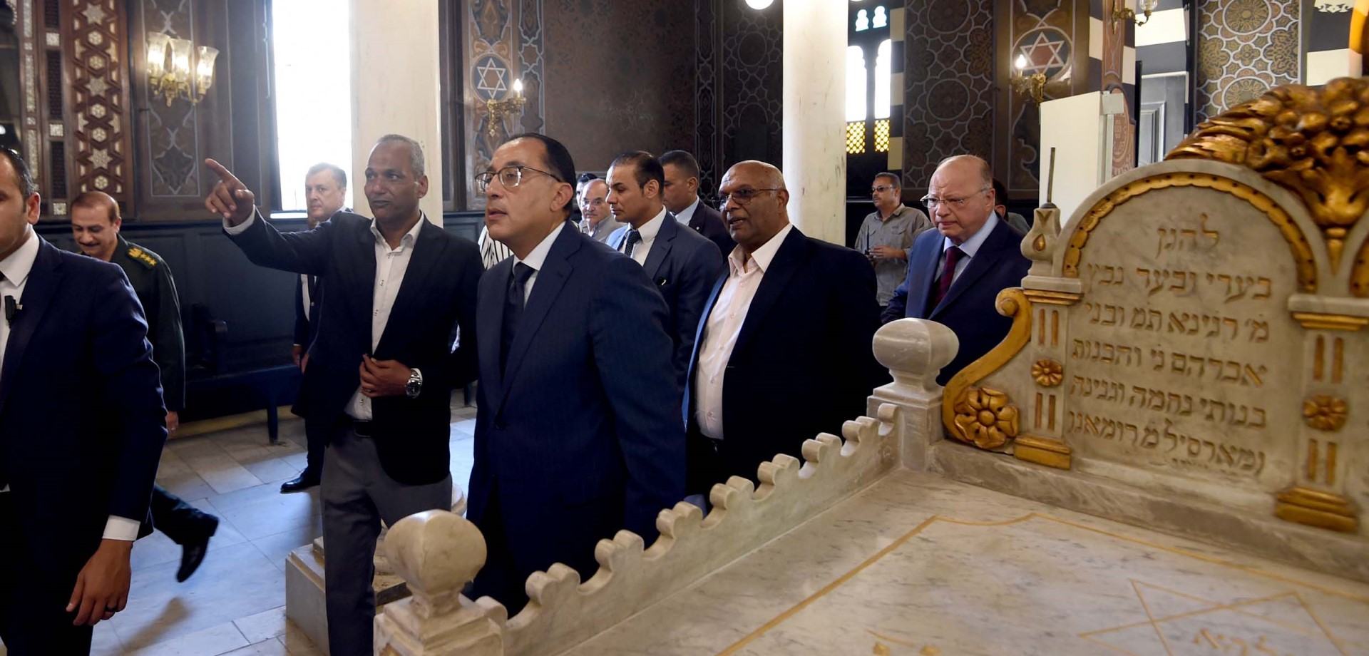 The Prime Minister witnesses the opening of the “Ben Ezra” Temple after the completion of its restoration