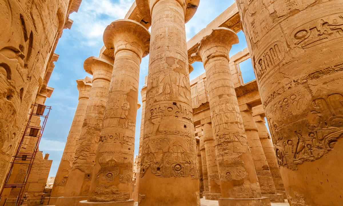 Today the opening of the Karnak Kings List after the completion of maintenance and restoration work